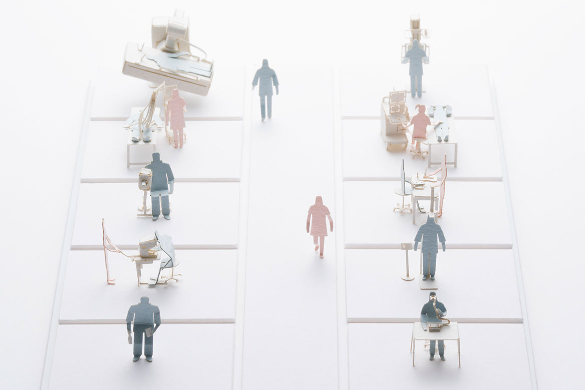 1/100建築模型用添景セット No.73 人間ドック編 - 製品リスト／ネット