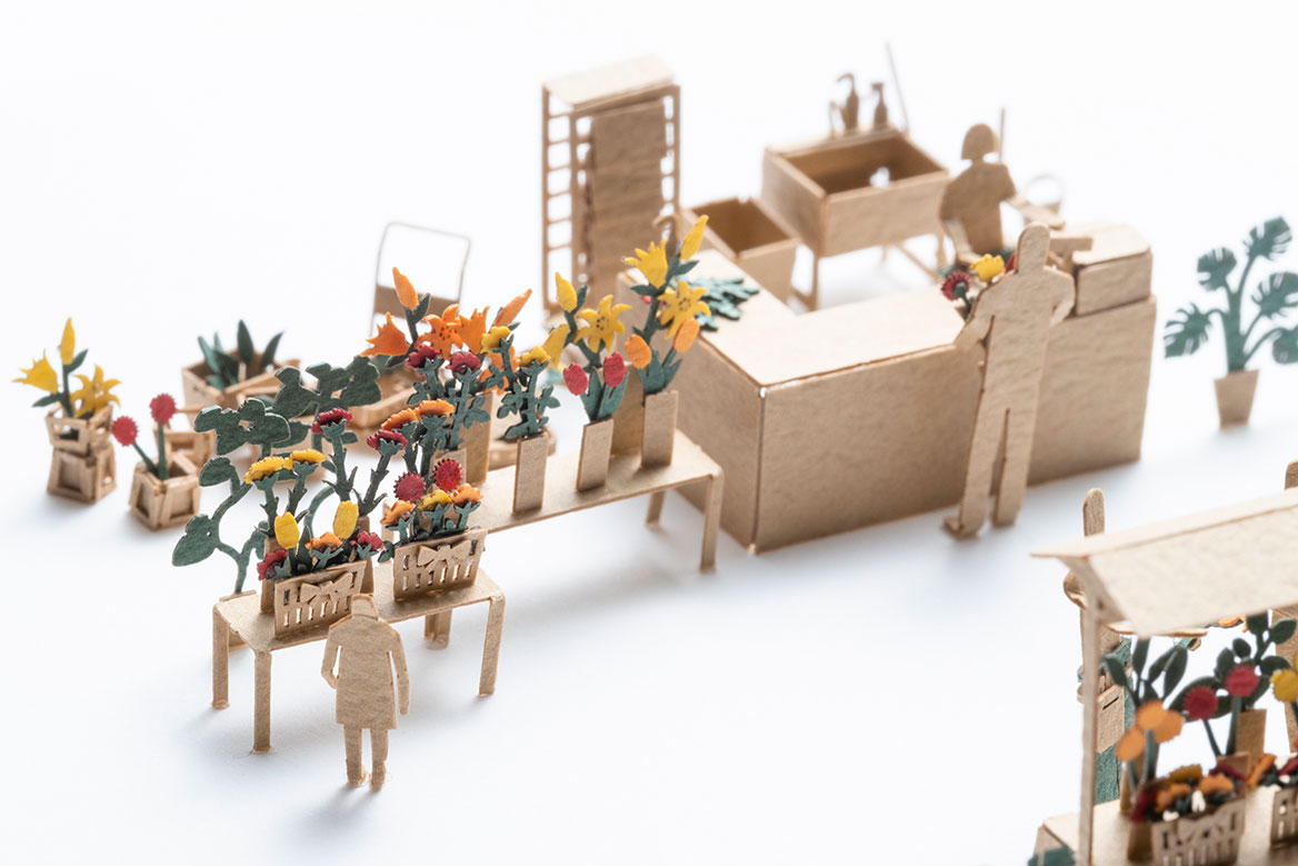 1/100建築模型用添景セット No.99 お花屋さん編 - 製品リスト／ネット