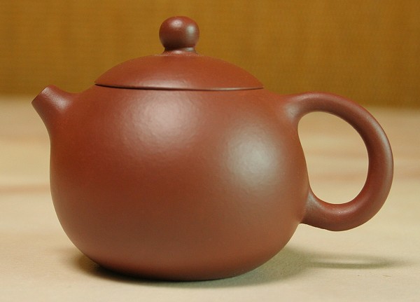 朱泥倒把西施/朱泥水平壺(標準壺) - Teahome 茶坊