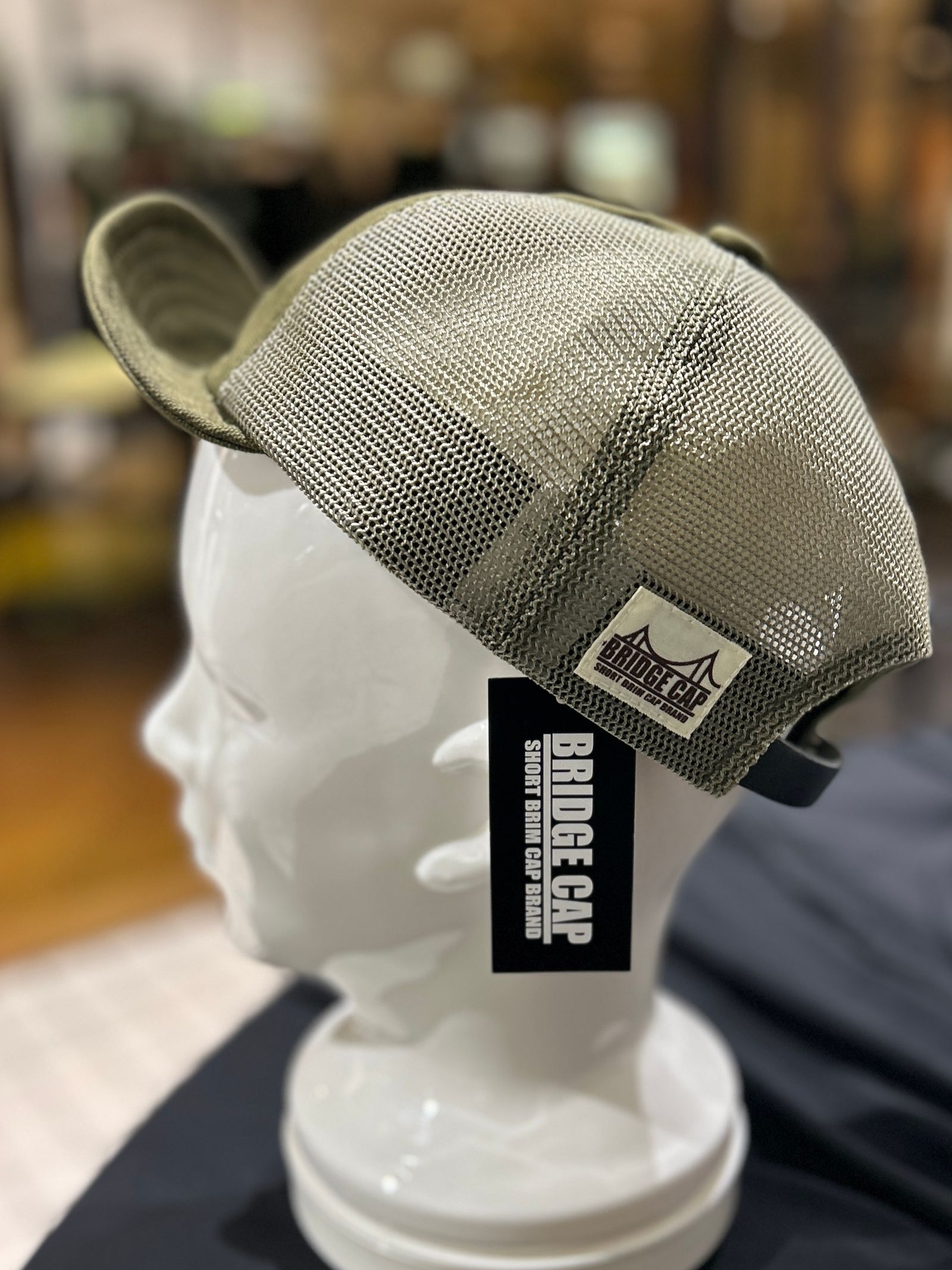 Mighty Shine - BRIDGE CAP TYPE1 MESHメッシュ カーキ【Mighty Shine