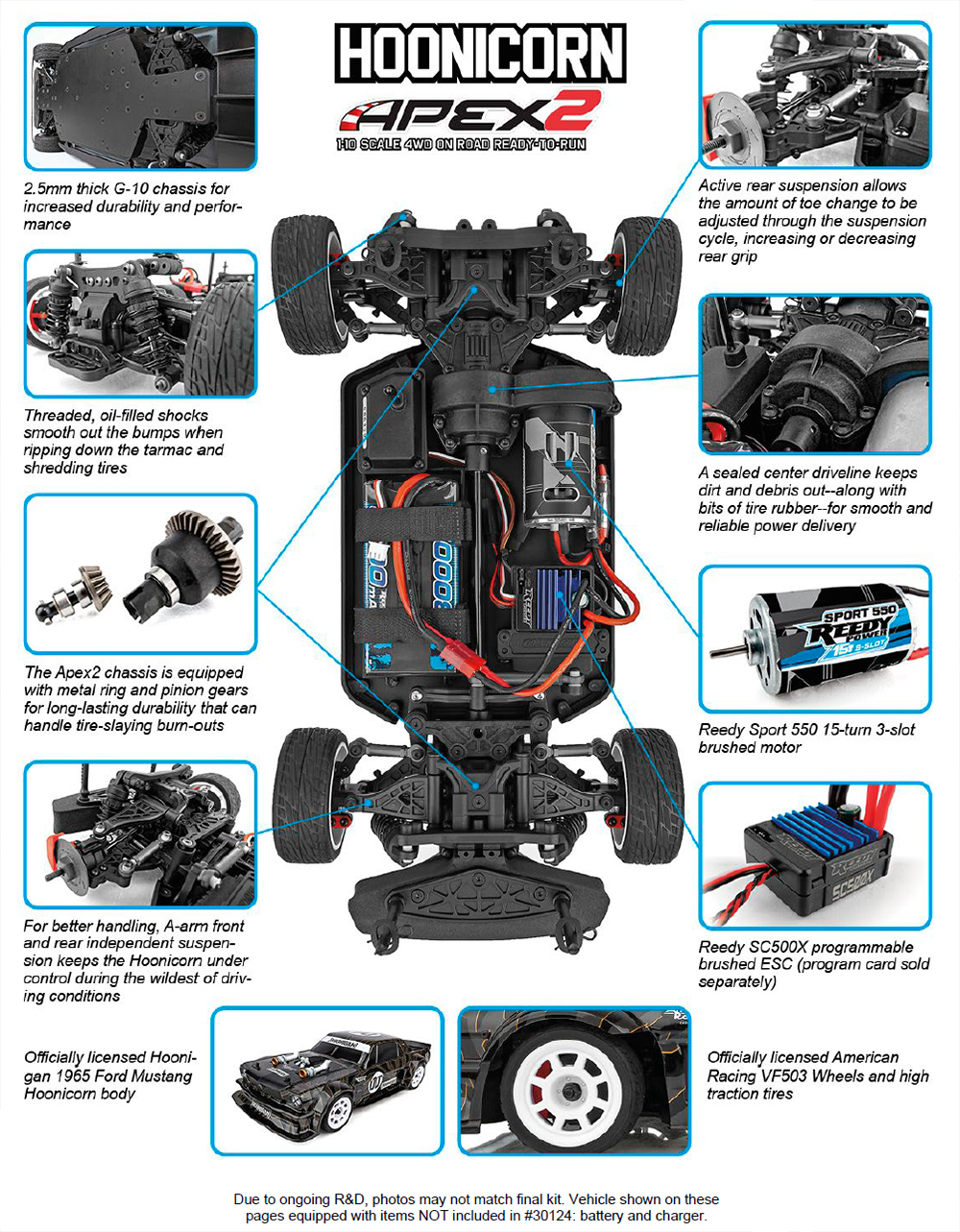 アソシエイテッド】AS30124 Apex2 Hoonicorn RTR【工場組立完成済み