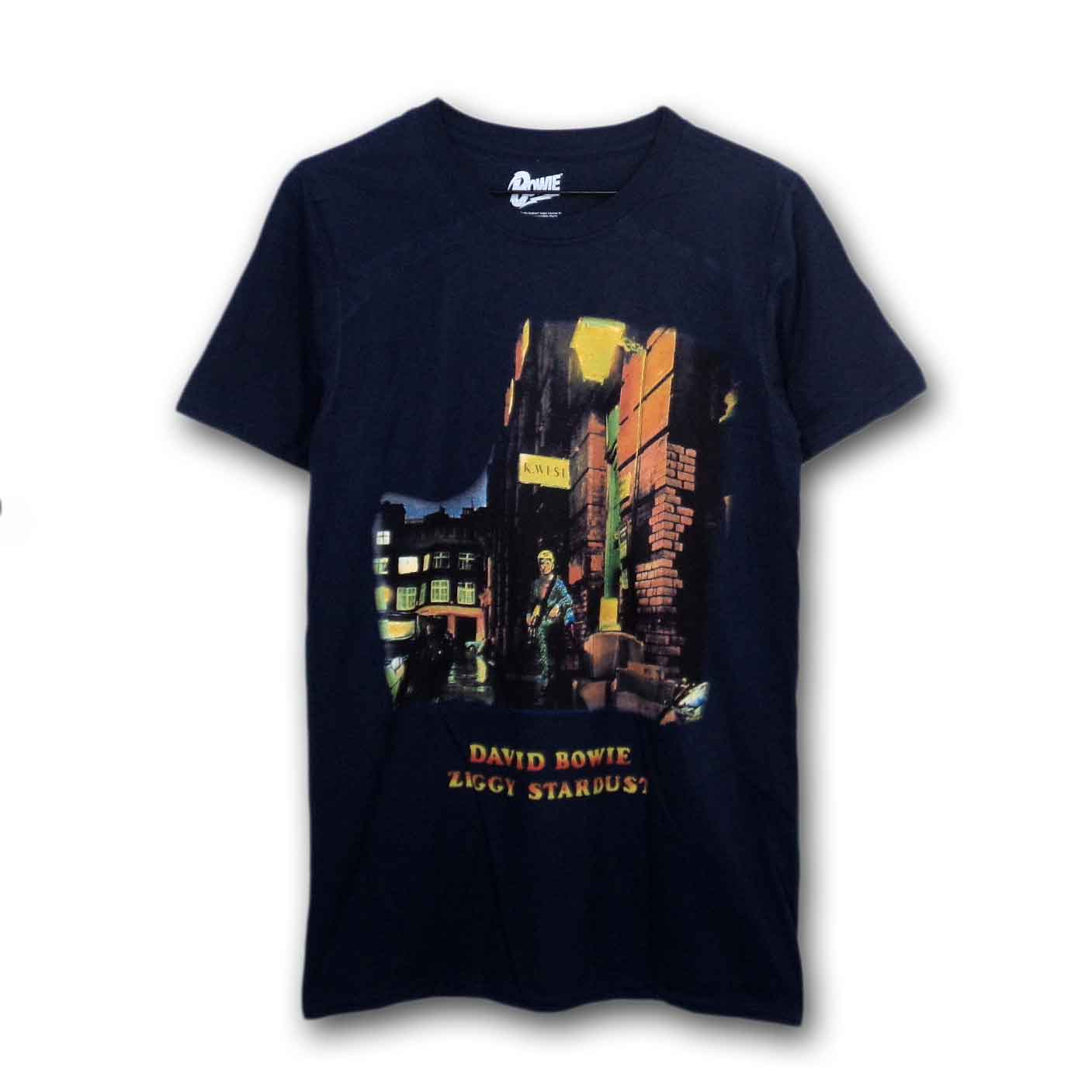 David Bowie Tシャツ デヴィッド・ボウイ Ziggy Stardust NAVY