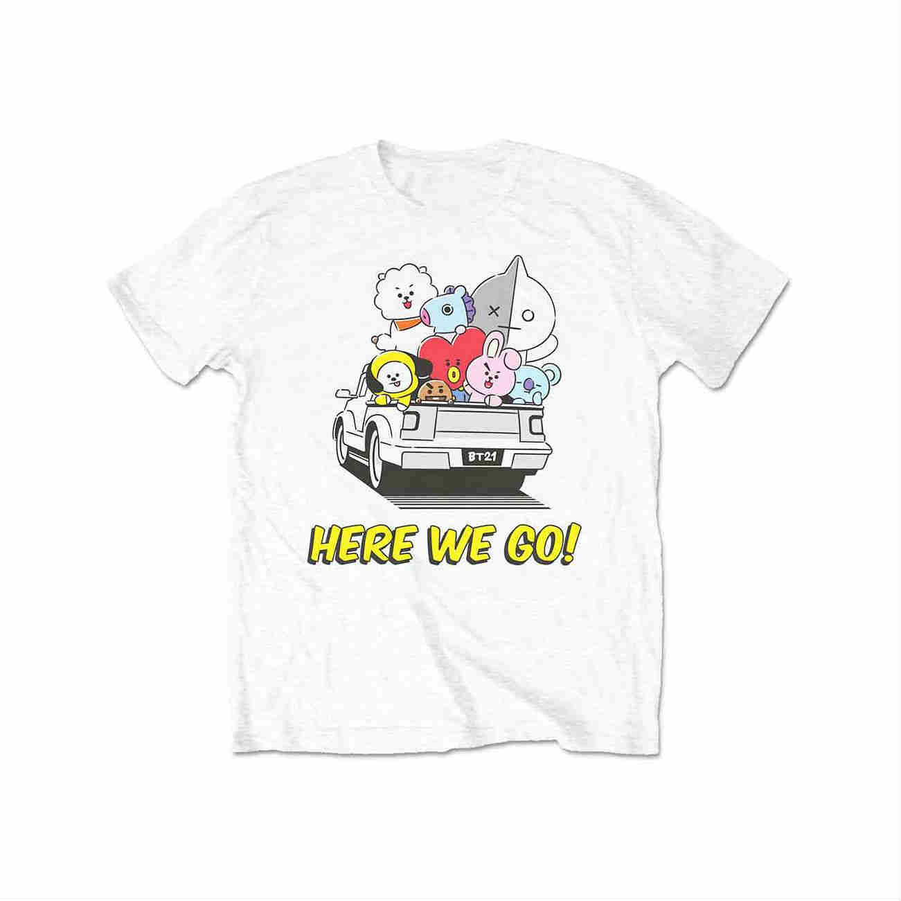 BT21 Tシャツ Here We Go ビーティーイシビル BTS 防弾少年団 - バンド