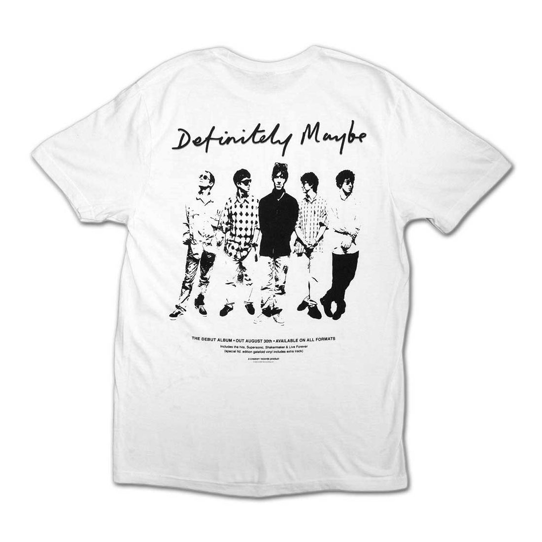 Oasis バンドTシャツ オアシス Definitely Maybe Promo [Back Print