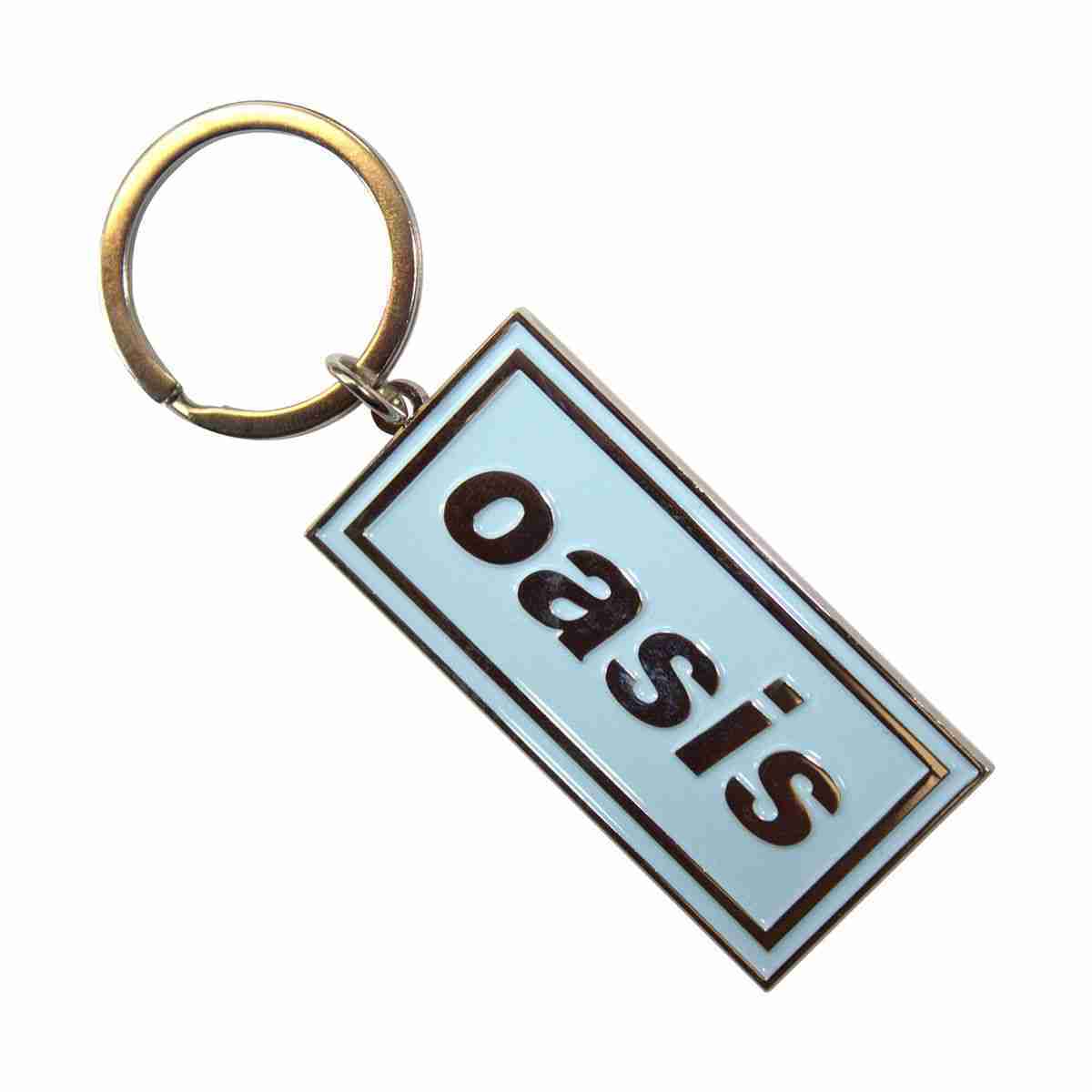 Oasis メタルキーリング キーホルダー オアシス Logo Sky Blue