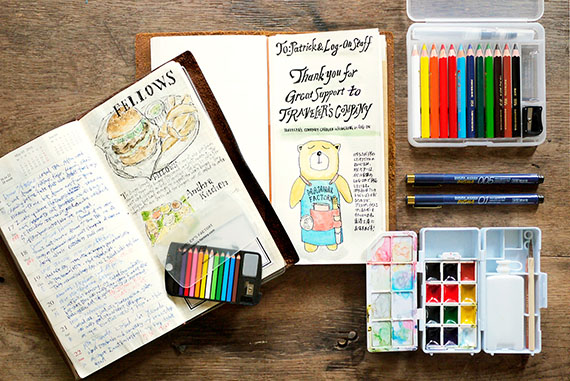 トラベラーズノートに絵を描こう。｜トラベラーズファクトリー