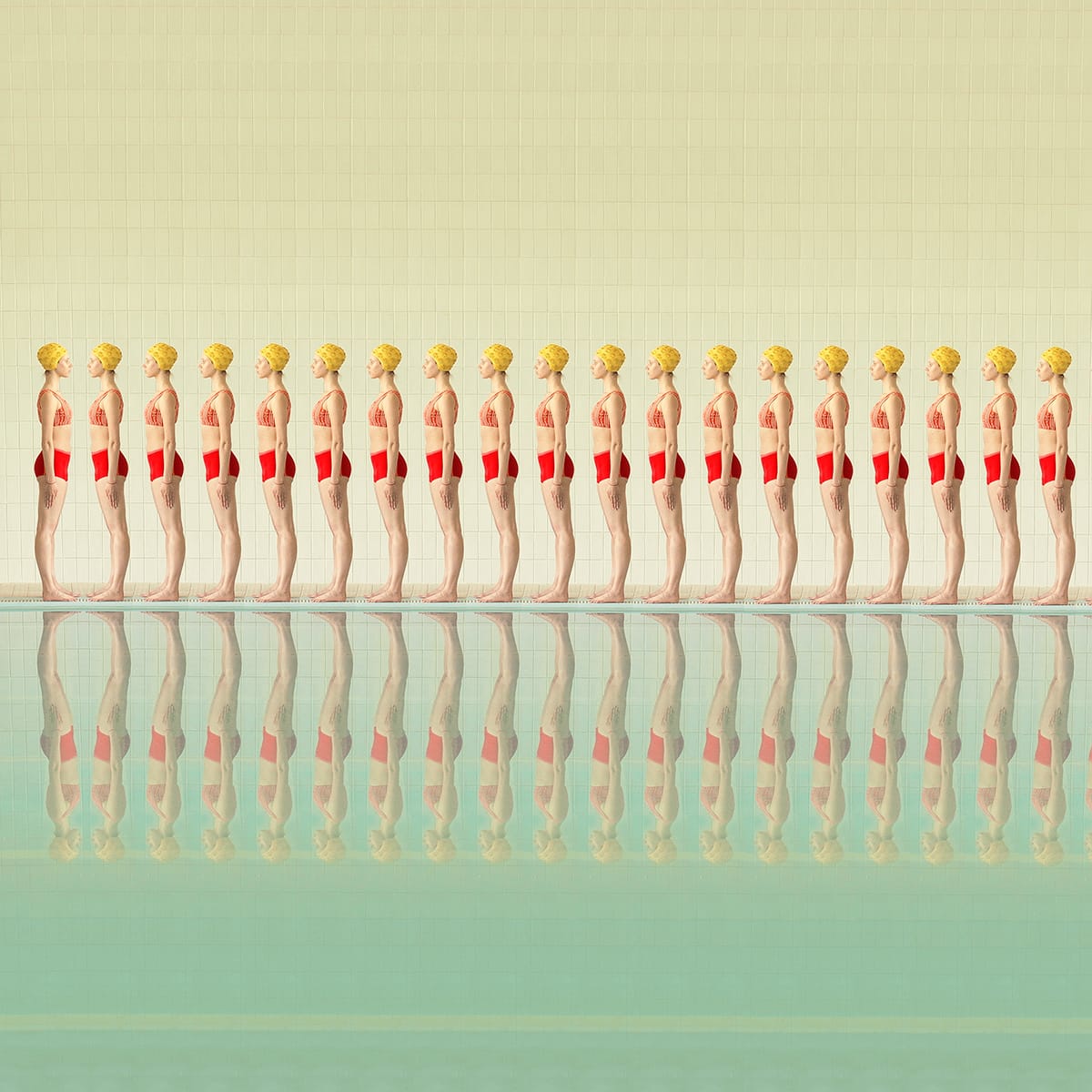 Synchronistic Images Captured in Soviet Era Swimming Pools by