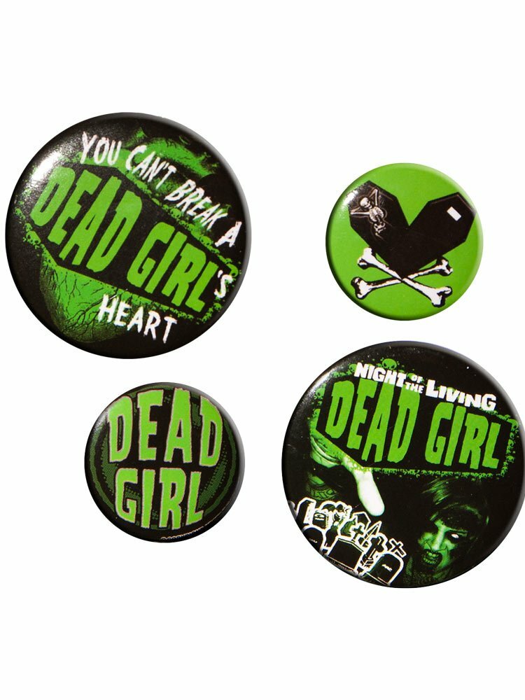 Kreepsville 666 horror badge set Dead Girl