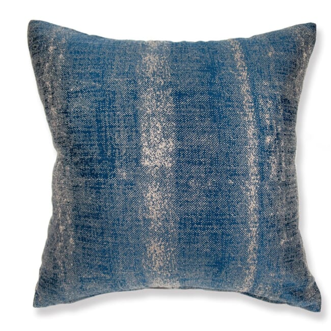 KIM SmokyStripes クッションカバー マジョルカブルー 45×45cm – ザ