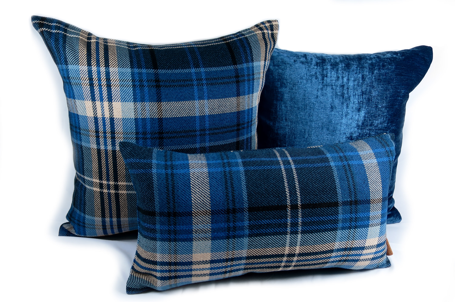 BrookHill ラルフローレン クッションカバー インディゴチェック 50