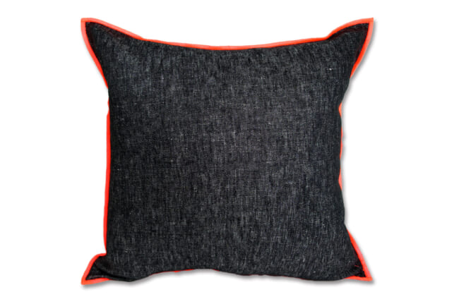 ウベルティーノ イタリア 千鳥格子柄 横長 クッション 66×38cm 中材付