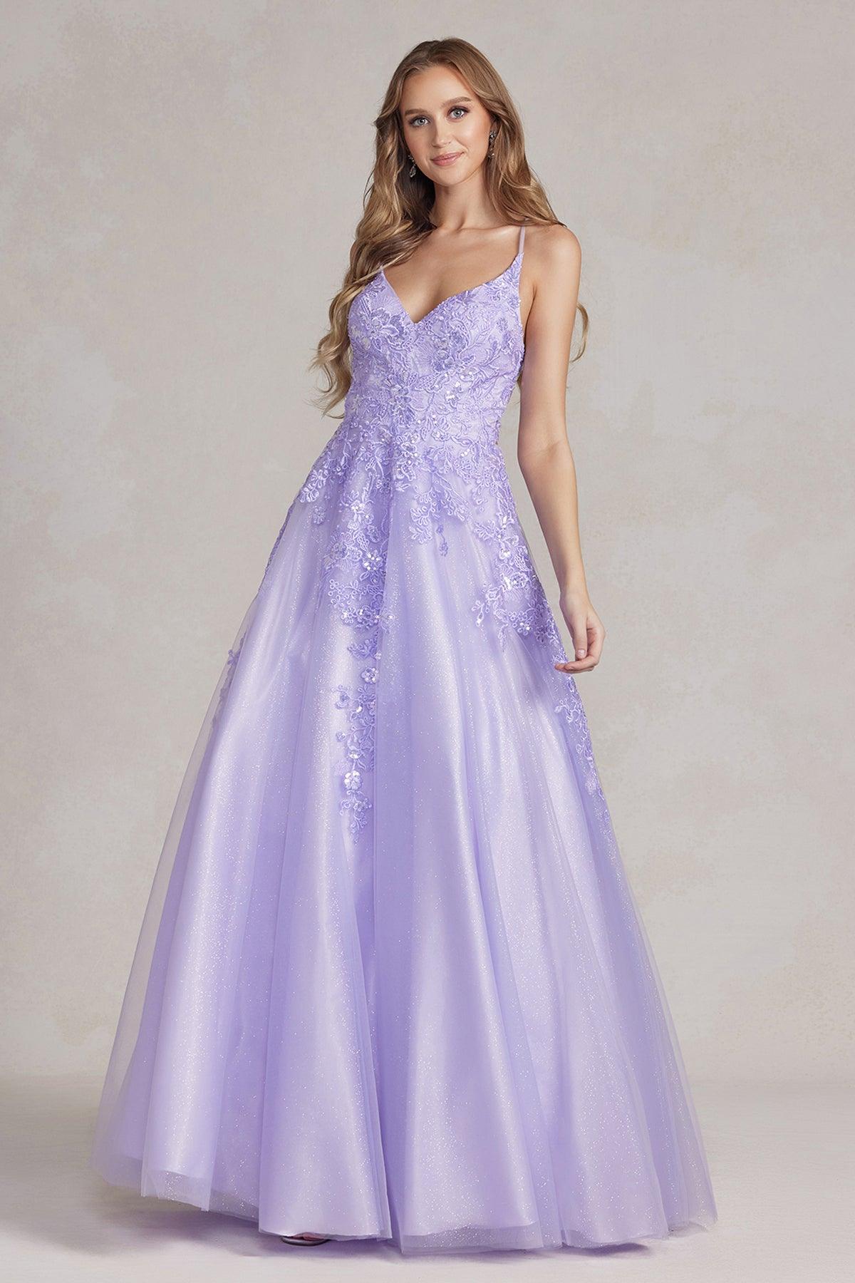 Nox Anabel T1081 Long Sexy A Line Prom Dress | The Dress Outlet