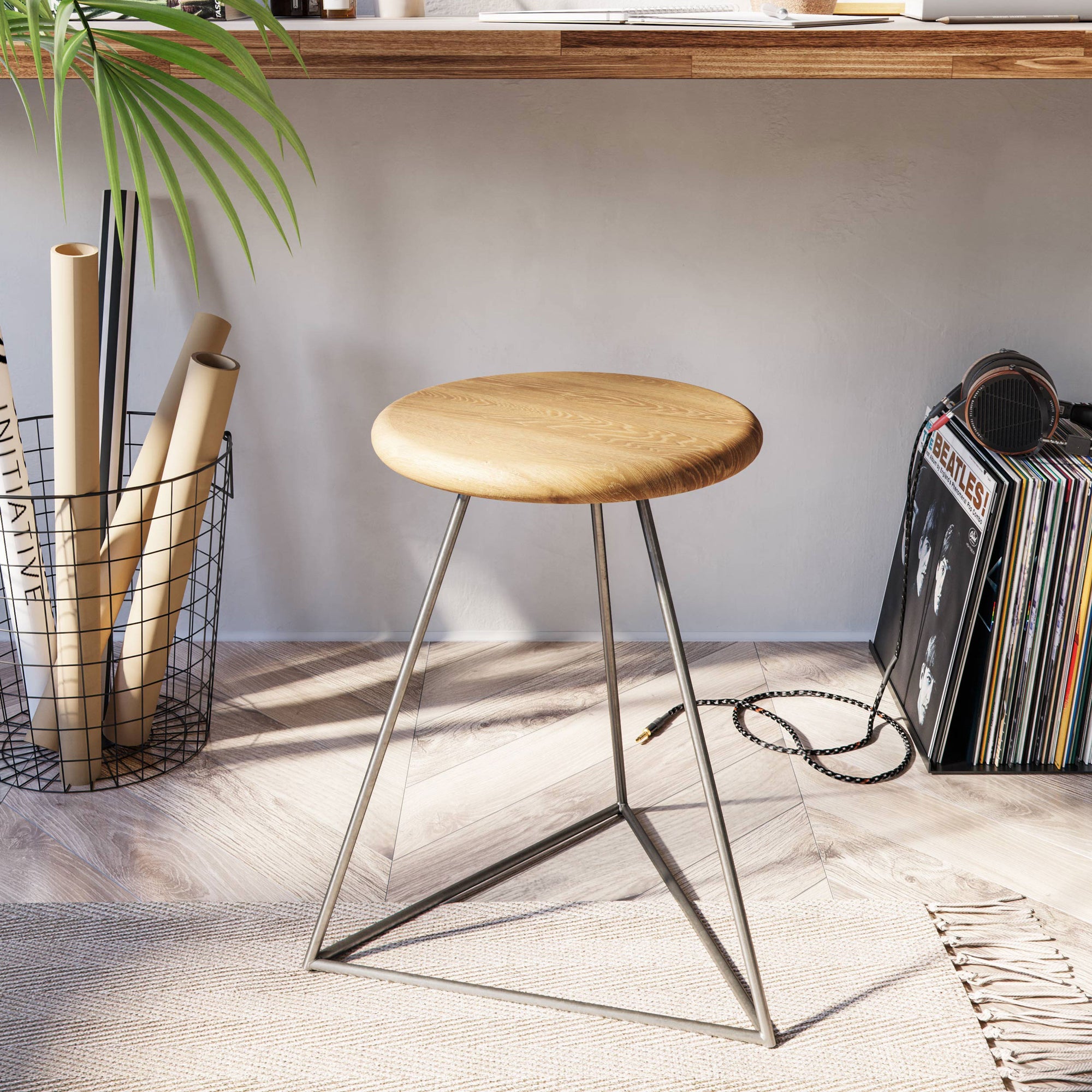 Prism Bar Stool | Hairpin Leg Stool | The Hairpin Leg Co.