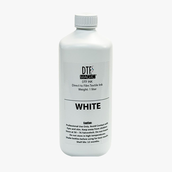 Direct to Film (DTF) Ink – White – 1 Liter | TheMagicTouch USA