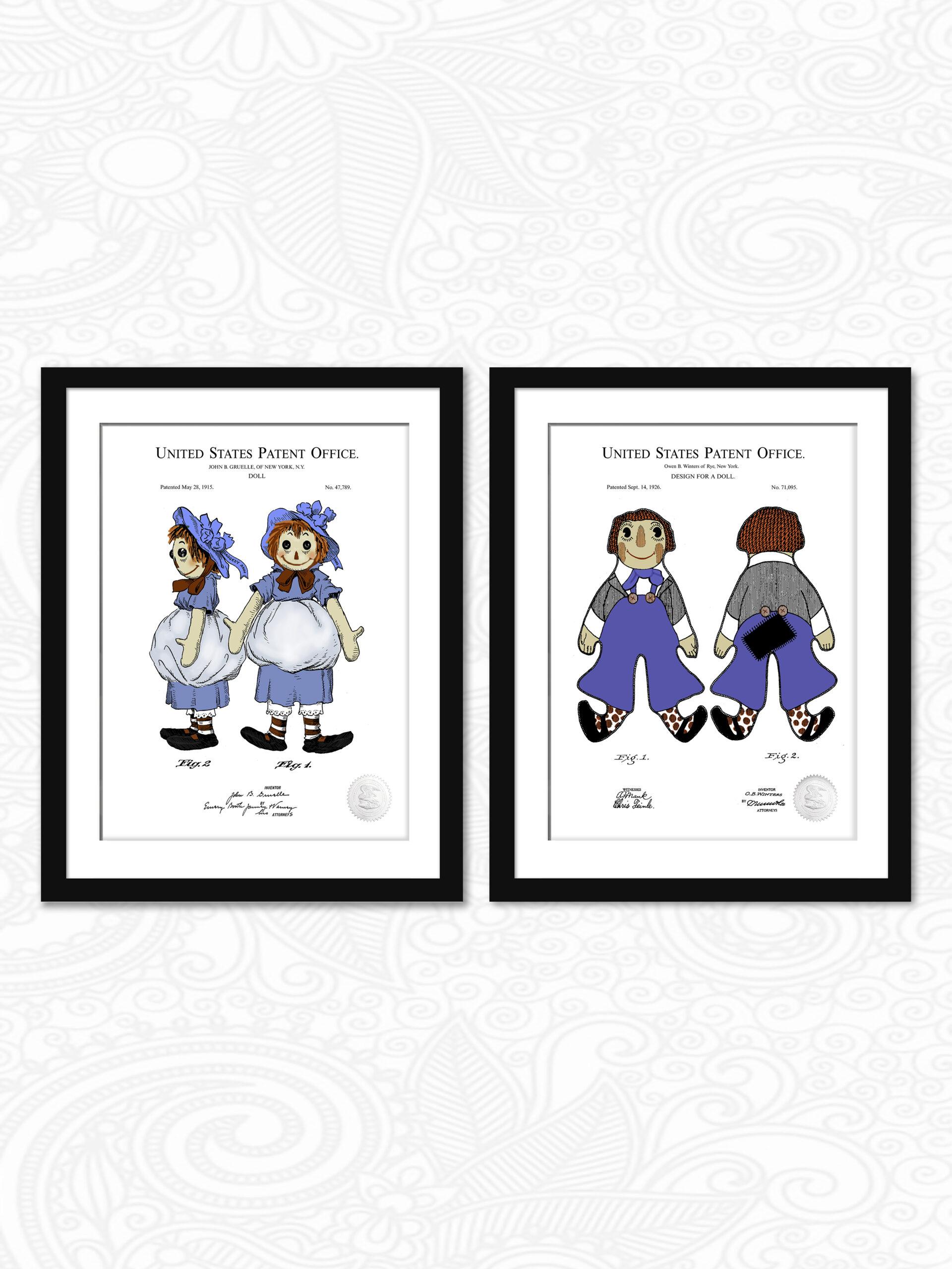 Raggedy Ann & Andy | Doll Patent Prints