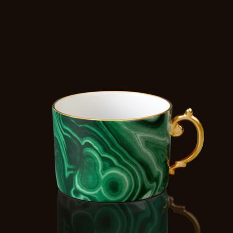 L'Objet Malachite Tea Cup 8 oz. - The Pink Daisy
