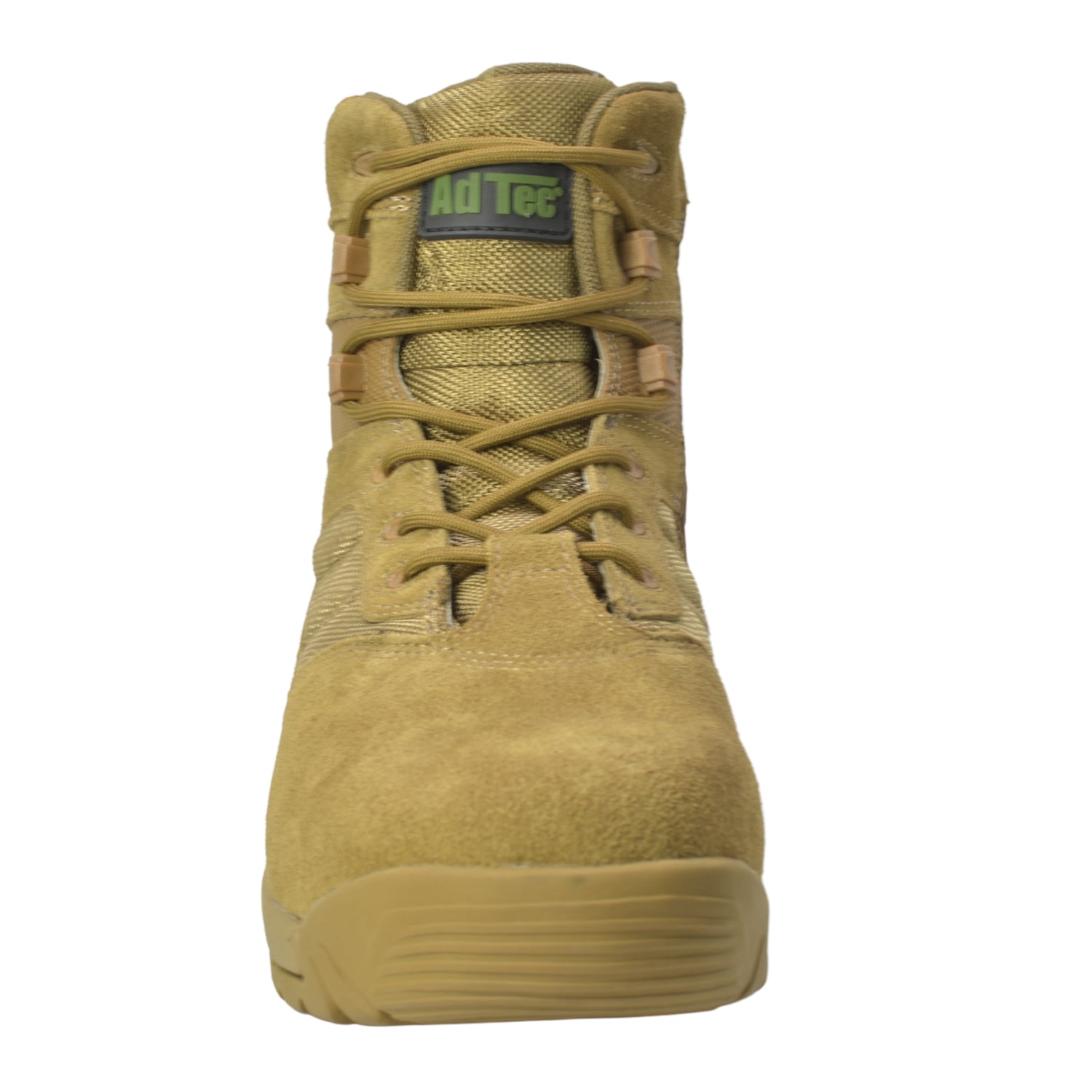 AdTec Mens 6in Leather Side Zipper Coyote Military Boots – The