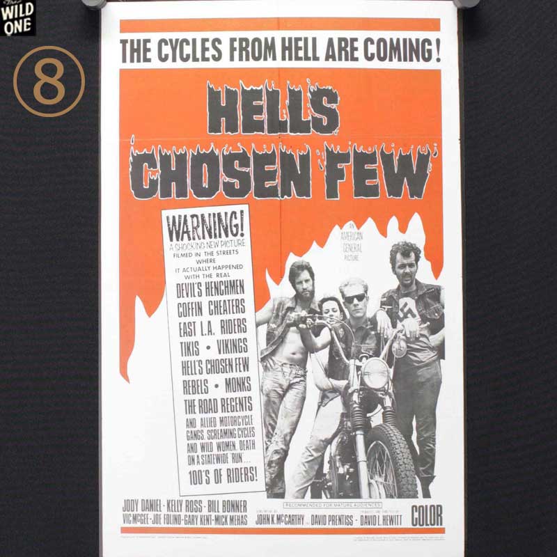オールドバイカームービーポスター【⑤HELLS ANGELS ON WHEELS