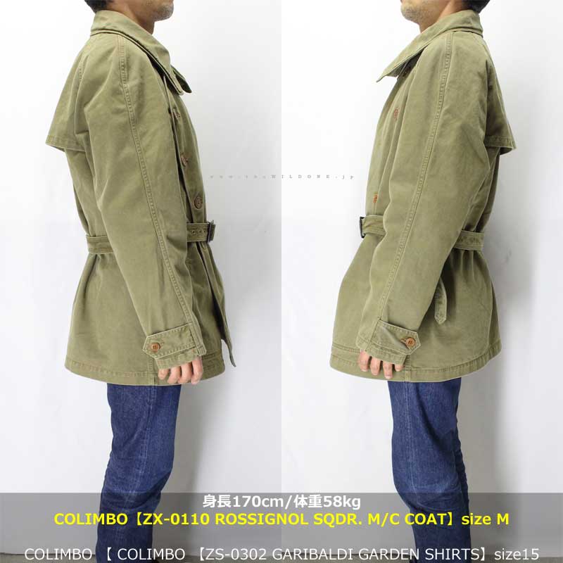 COLIMBO 【ZX-0110 ROSSIGNOL SQDR MOTORCYCLE COAT ＜OLIVE
