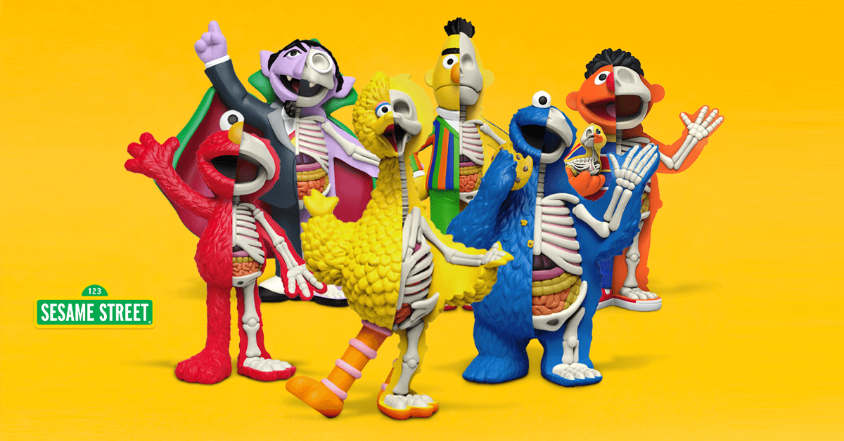 Hidden Dissectibles by Jason Freeny x Sesame Street x Mighty Jaxx