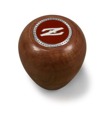 Motorsport Auto - The Z Store - Wooden Shift Knob, Z Emblem, Red