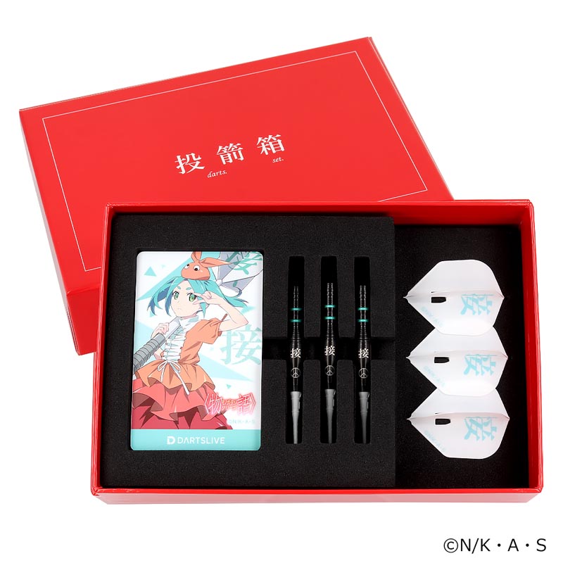 物語シリーズ ダーツセット 斧乃木 余接ver アクリルダーツスタンド