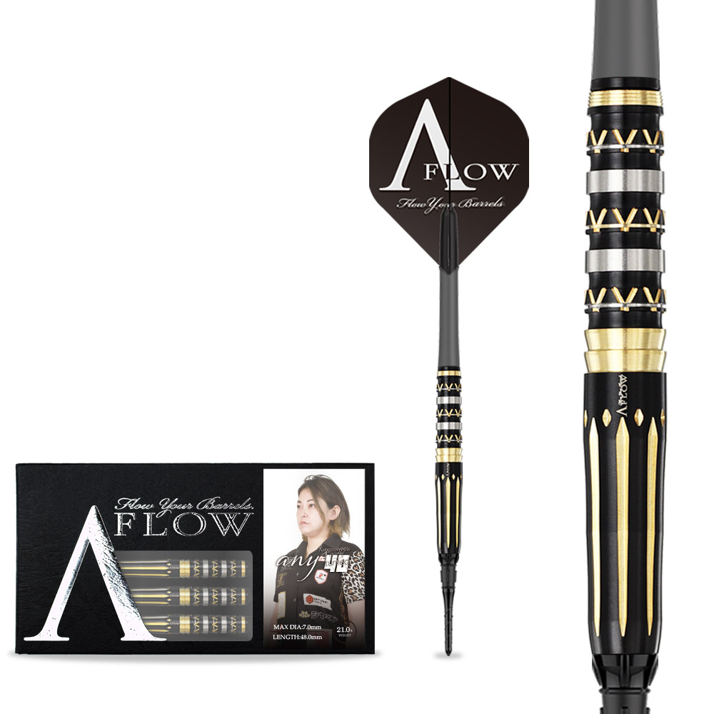 ダーツ バレル DYNASTY A-FLOW any turned40 新亜紗子 選手モデル