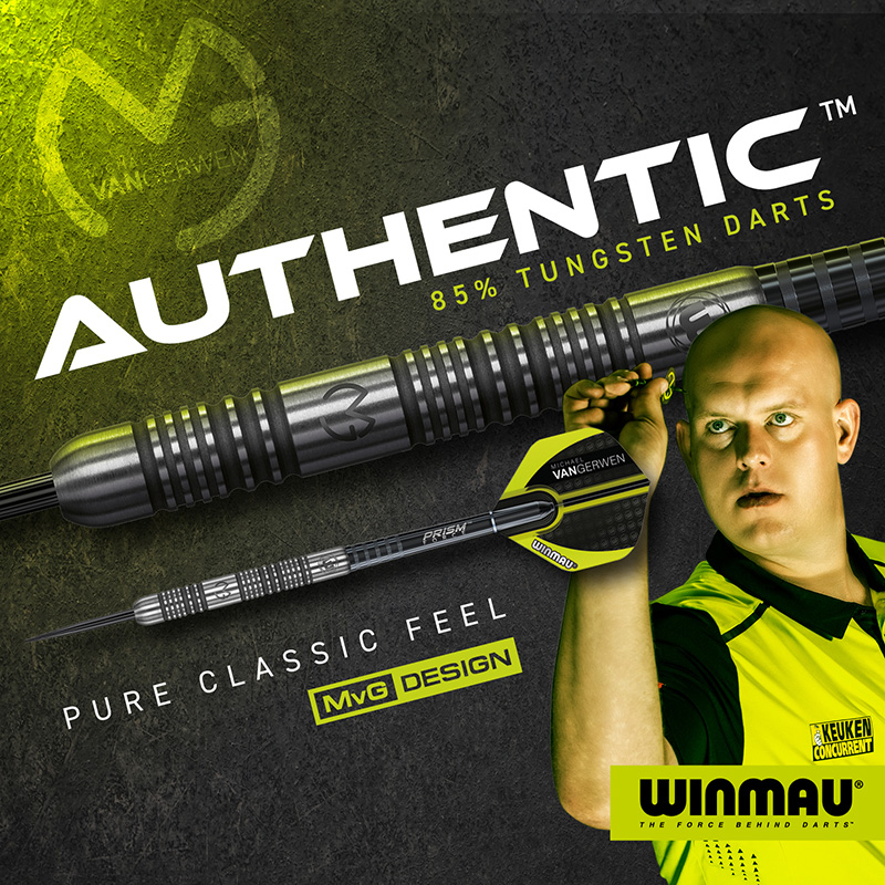 ダーツ バレル ウィンモー Winmau MvG MICHAEL VAN GERWEN Authentic