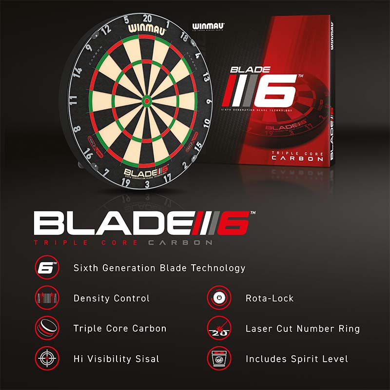 ダーツボード ウィンモー Winmau BLADE 6 TRIPLE CORE DARTBOARD 3032