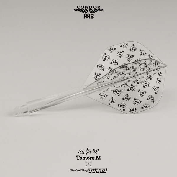 ダーツ フライト TiTO × Tomoro.M CONDOR AXE STD 練り込みパンダ柄