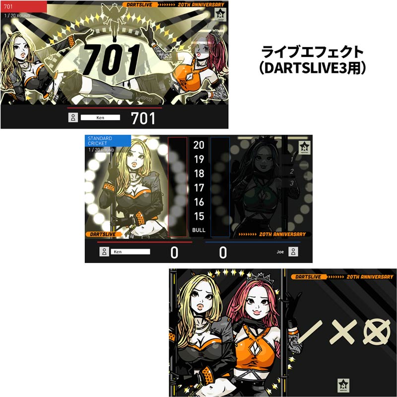 ダーツ ライブカード ダーツライブ20周年記念 ダーツカード KENTOO