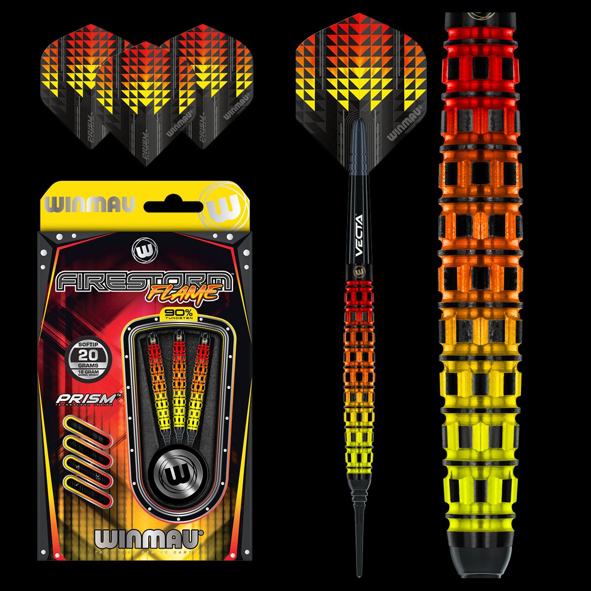 ダーツ バレル Winmau Firestorm Flame 2475 ウィンモー ファイアー