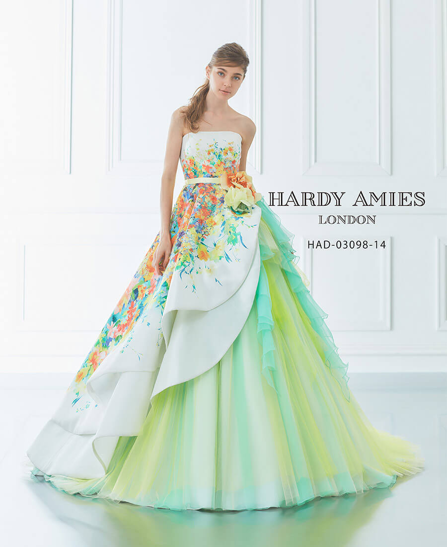 グリーンエイミス HARDY AMIES カラードレス ウェディングドレス