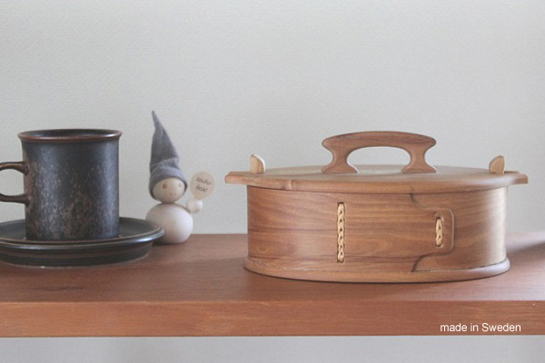 北欧ビンテージ ボックス 曲木の箱 蓋付き / スウェーデン