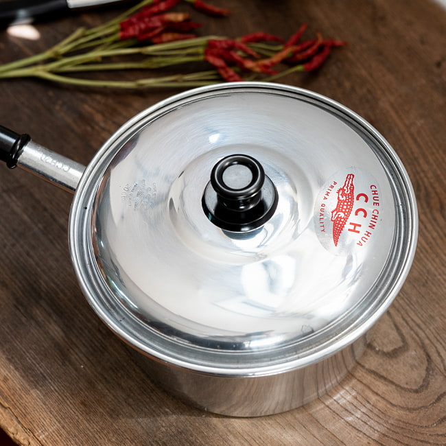 タイ屋台のアルミ片手鍋 タイの王室御用達 CCH (Chue Chin Hua