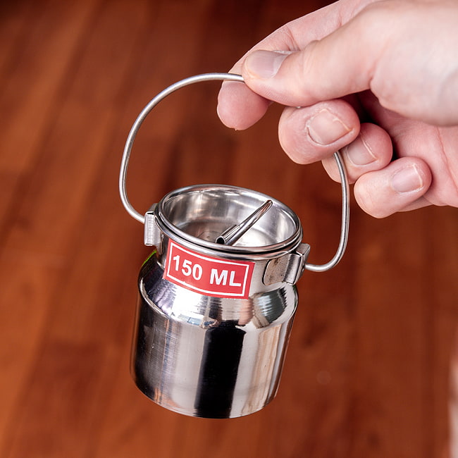 約150ml〕取っ手付き かわいいフォルムのギーポット ミルク缶 ミルク