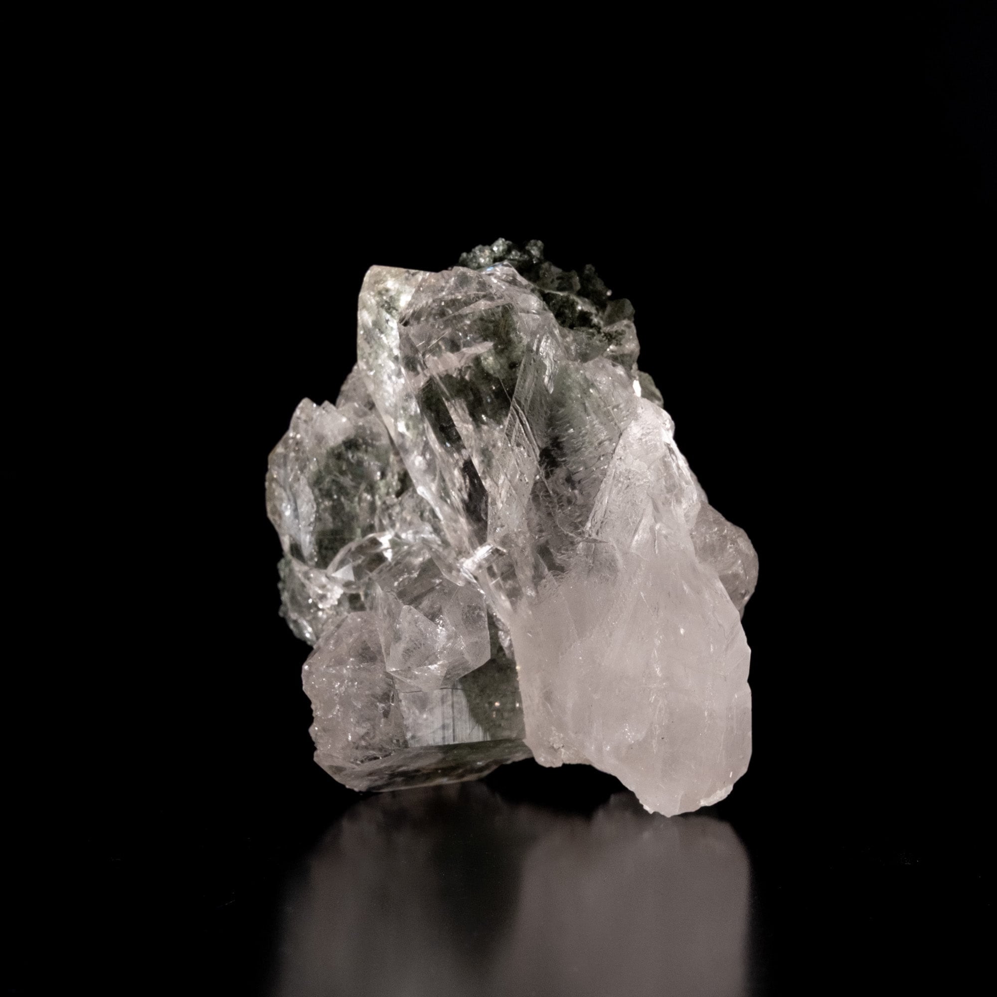 一点物】 ヒマラヤ水晶原石 【 124.5g】ルチル・クローライト・透明度