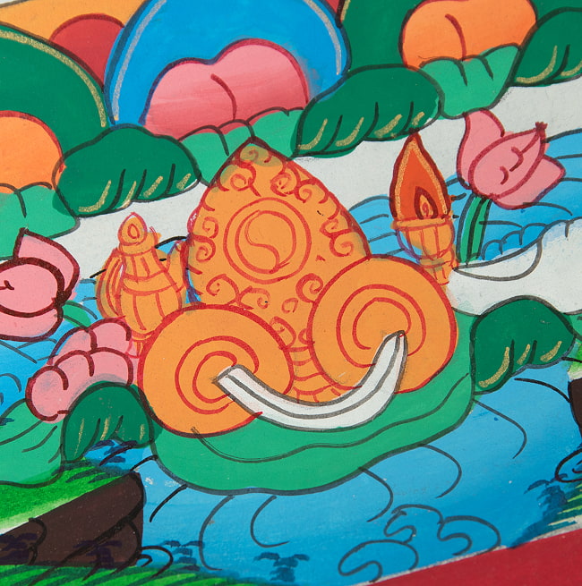 一点物〕タンカ - 釈迦如来（ゴータマ・ブッダ）[30cm x 40cm] の通販