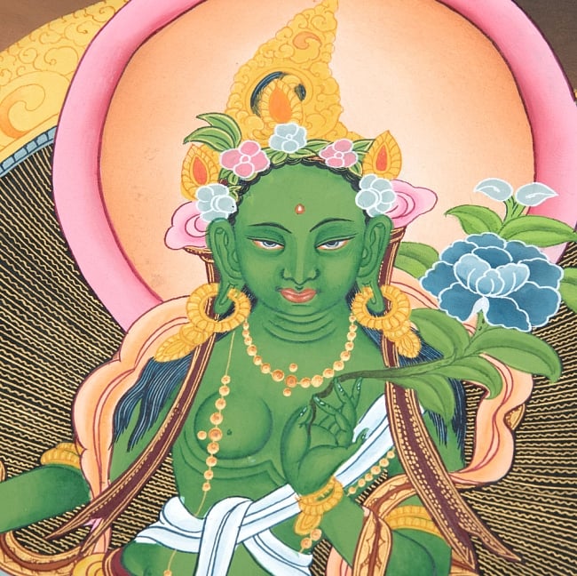 一点物〕タンカ - グリーンターラー[61.5x46cm] の通販[送料無料