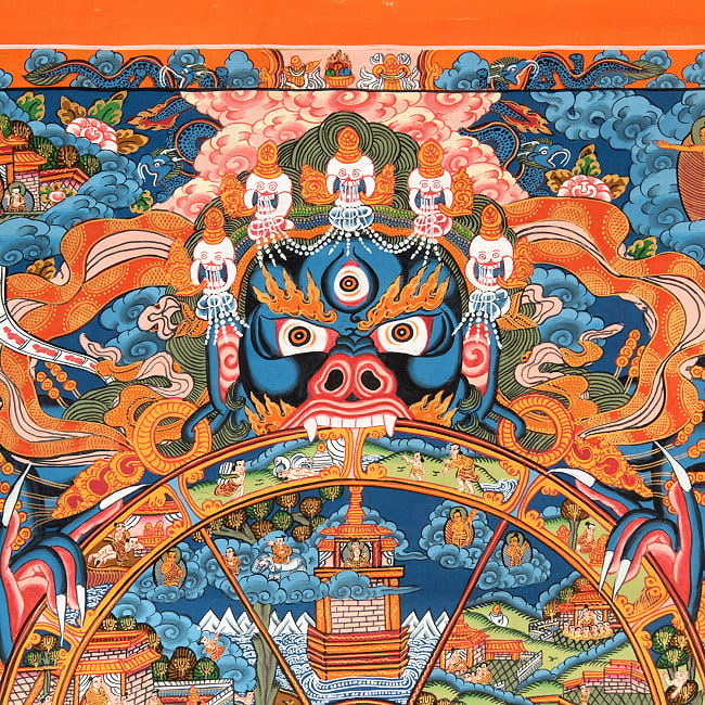 一点物〕タンカ - Wheel of existance 六道輪廻図 [44x56cm] の通販