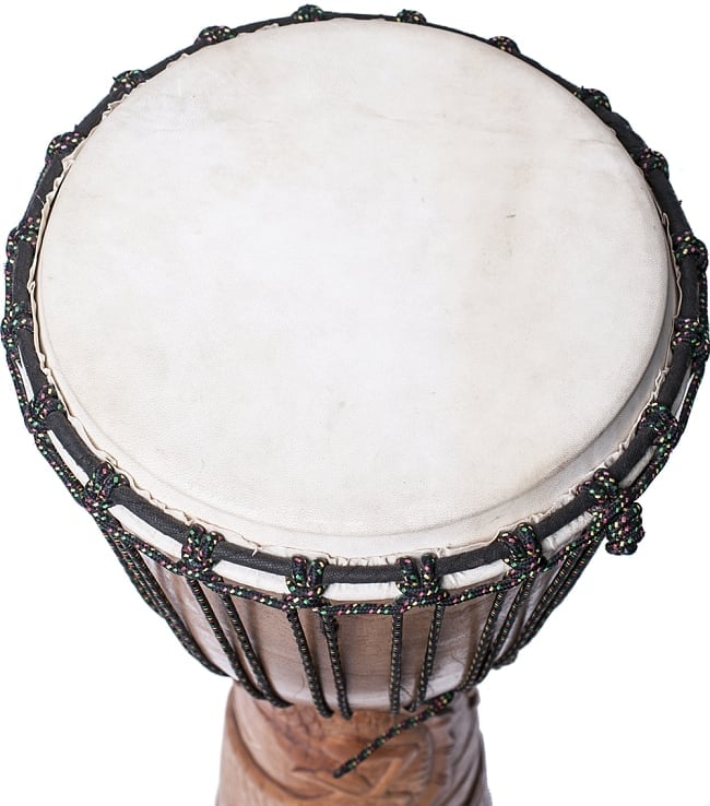 ドラゴン彫刻ジャンベ (高さ 80cm 直径 37cm) の通販[送料無料