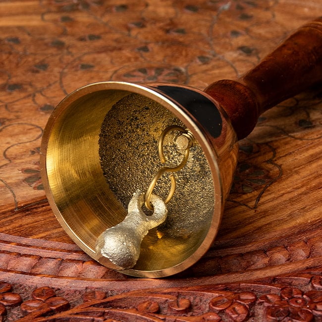 木の持ち手付き]ブラス製ハンドベル【約16.5cm】 の通販 - TIRAKITA.COM