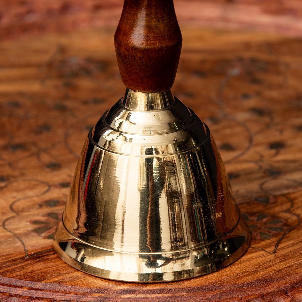 木の持ち手付き]ブラス製ハンドベル【約16.5cm】 の通販 - TIRAKITA.COM