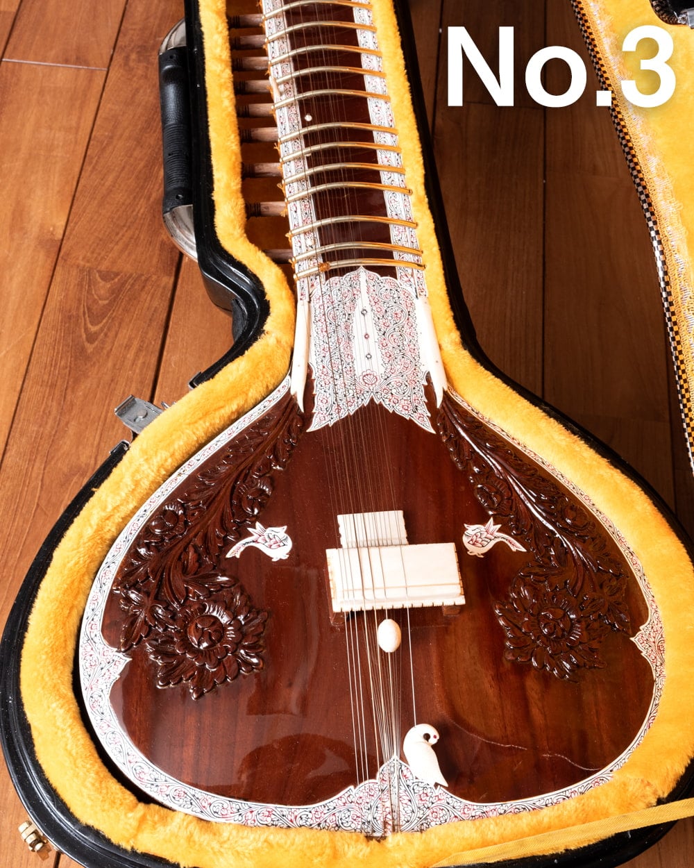 一流メーカー製シタールセット（ダブルトゥンバ）（Kanailal ＆ Sons