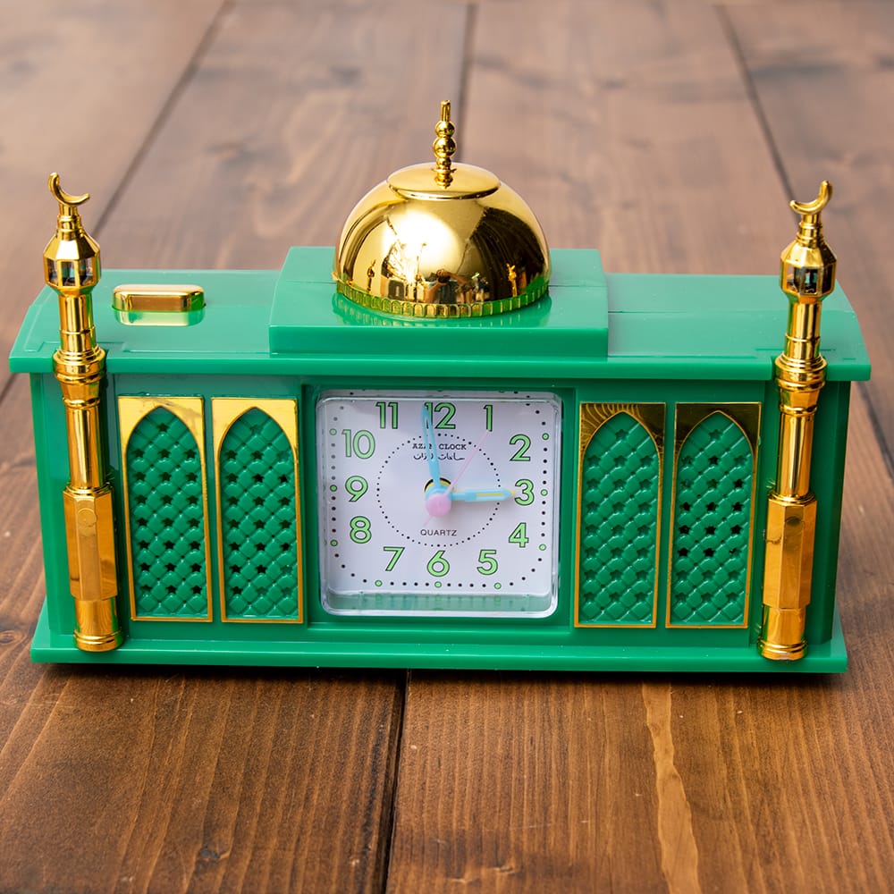 大声でアザーンを叫ぶ目覚まし時計 モスク − 緑 の通販 - TIRAKITA.COM