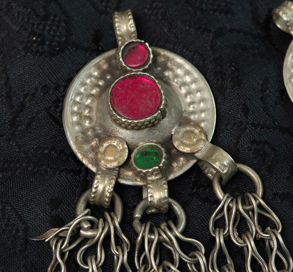 クチ族のアンティーク ペンダント - トライバルジュエリー【3個セット