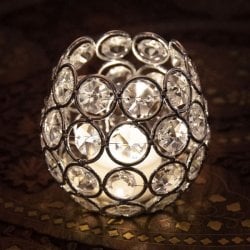 3個セット】クリスタルガラスのアラビアンキャンドルホルダー