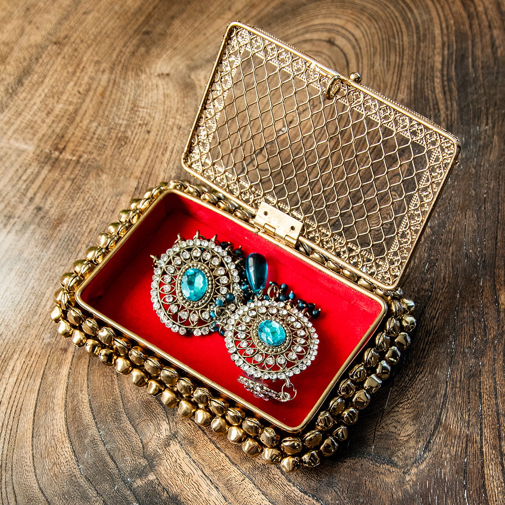 グングルとワイヤーアートのマハラニケース カードホルダー 約13.5x