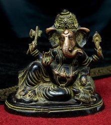 輪王坐ガネーシャ - 17.5cm の通販[送料無料] - TIRAKITA.COM