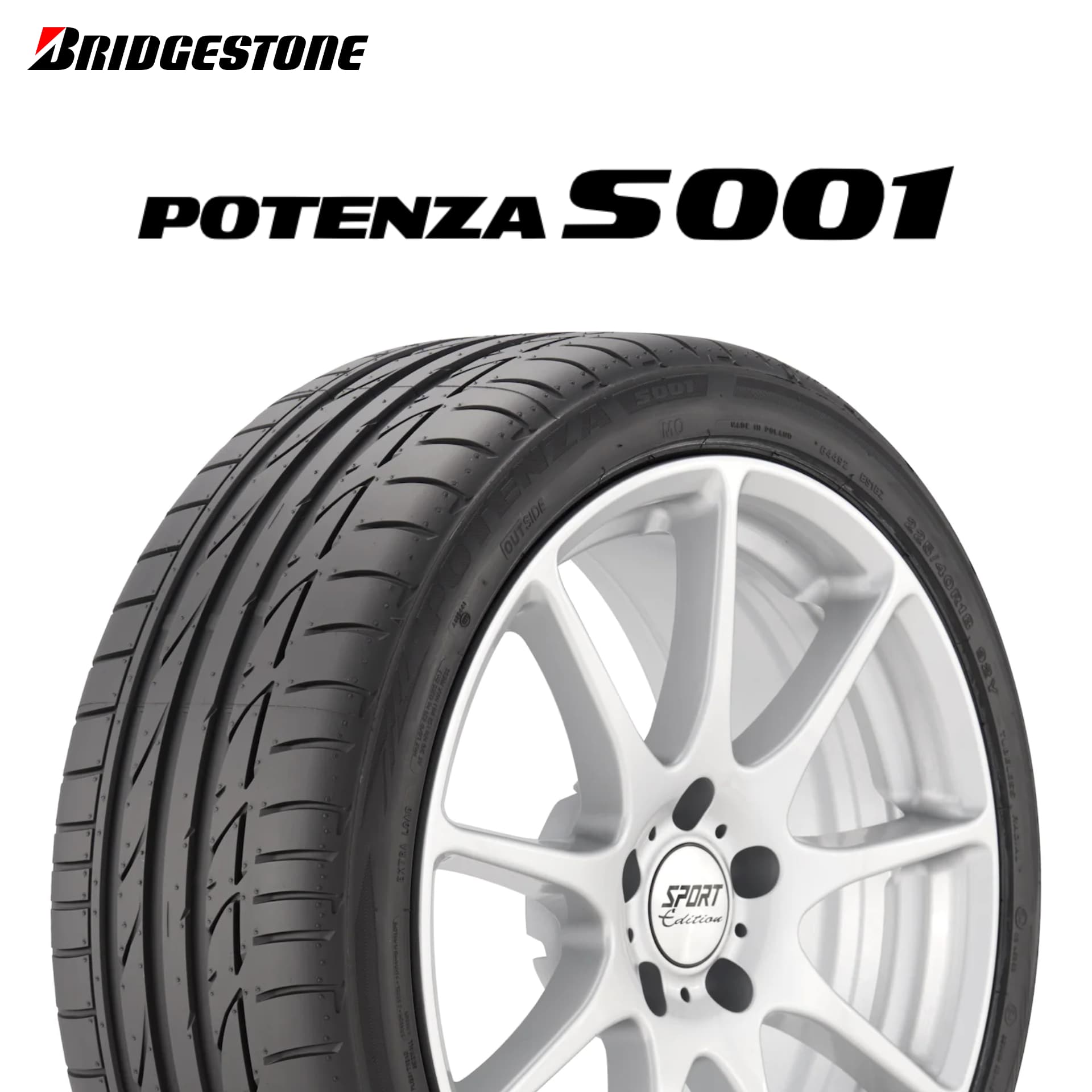 24年製 235/40R19 96W XL ブリヂストン POTENZA S001 (ポテンザS001